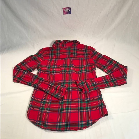 Women’s Hollister Plaid LS Casual Button Up Shirt Size XS - Picture 5 of 6